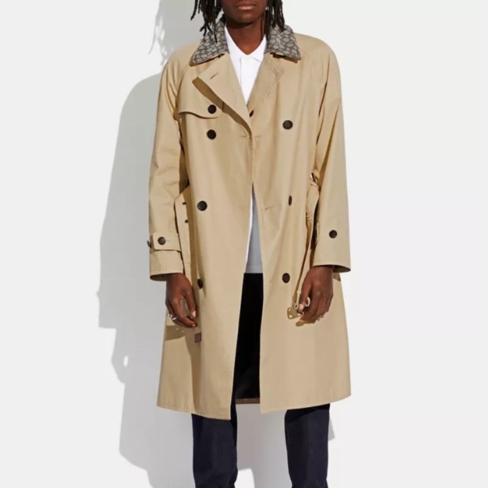 Men’s Coach Trench Coat, Size Large